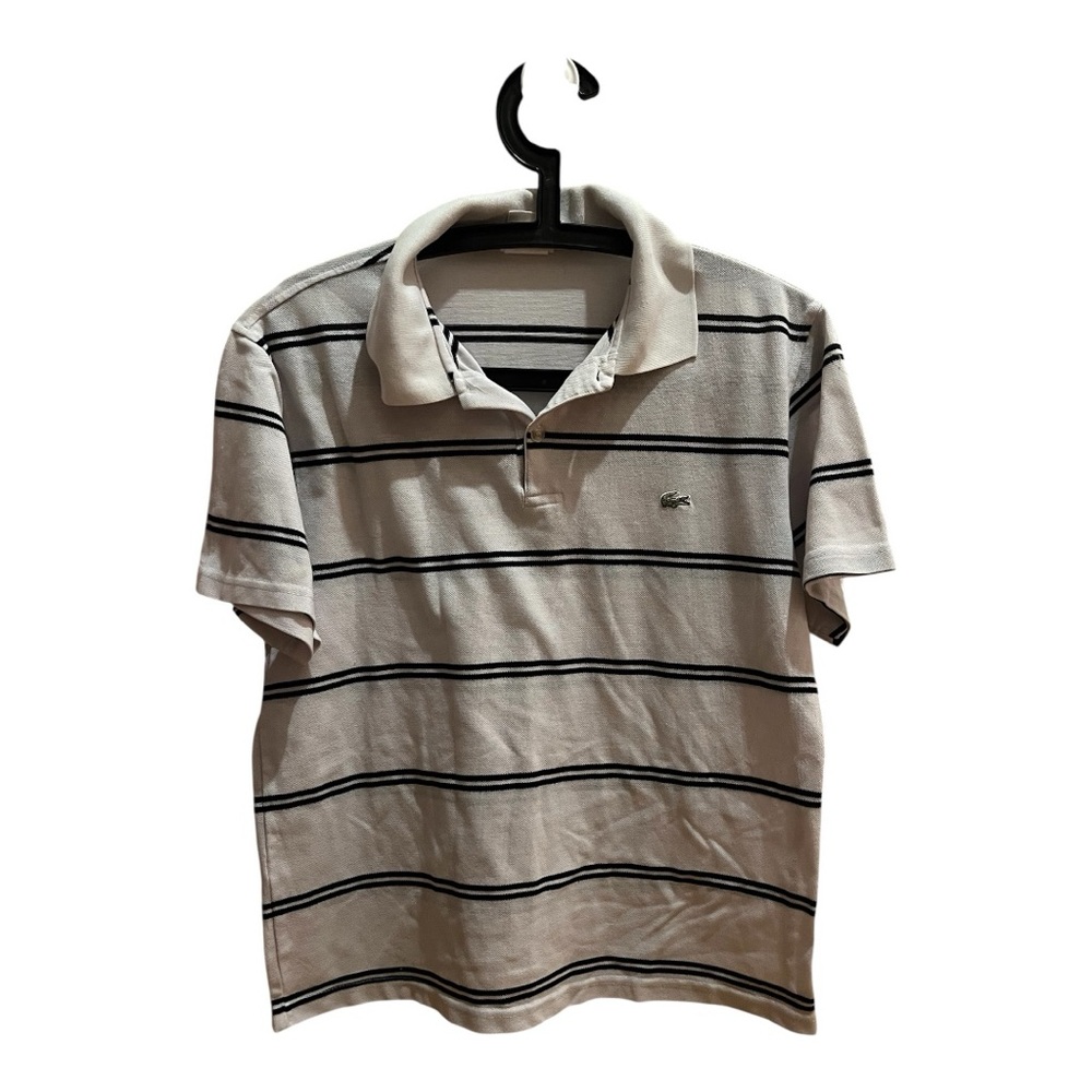 Lacoste Polo Shirt with Black Stripes